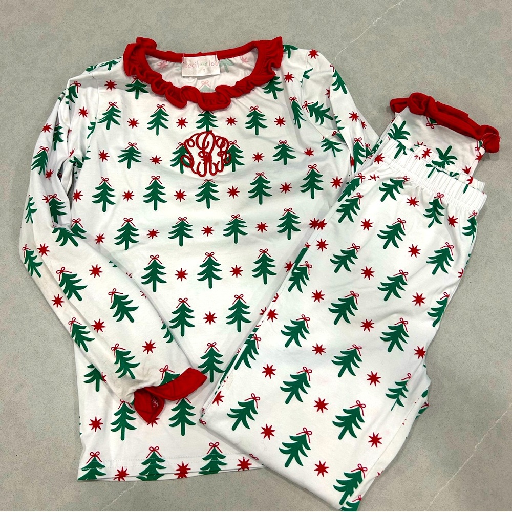 Cecil and Lou Christmas pajamas size 8